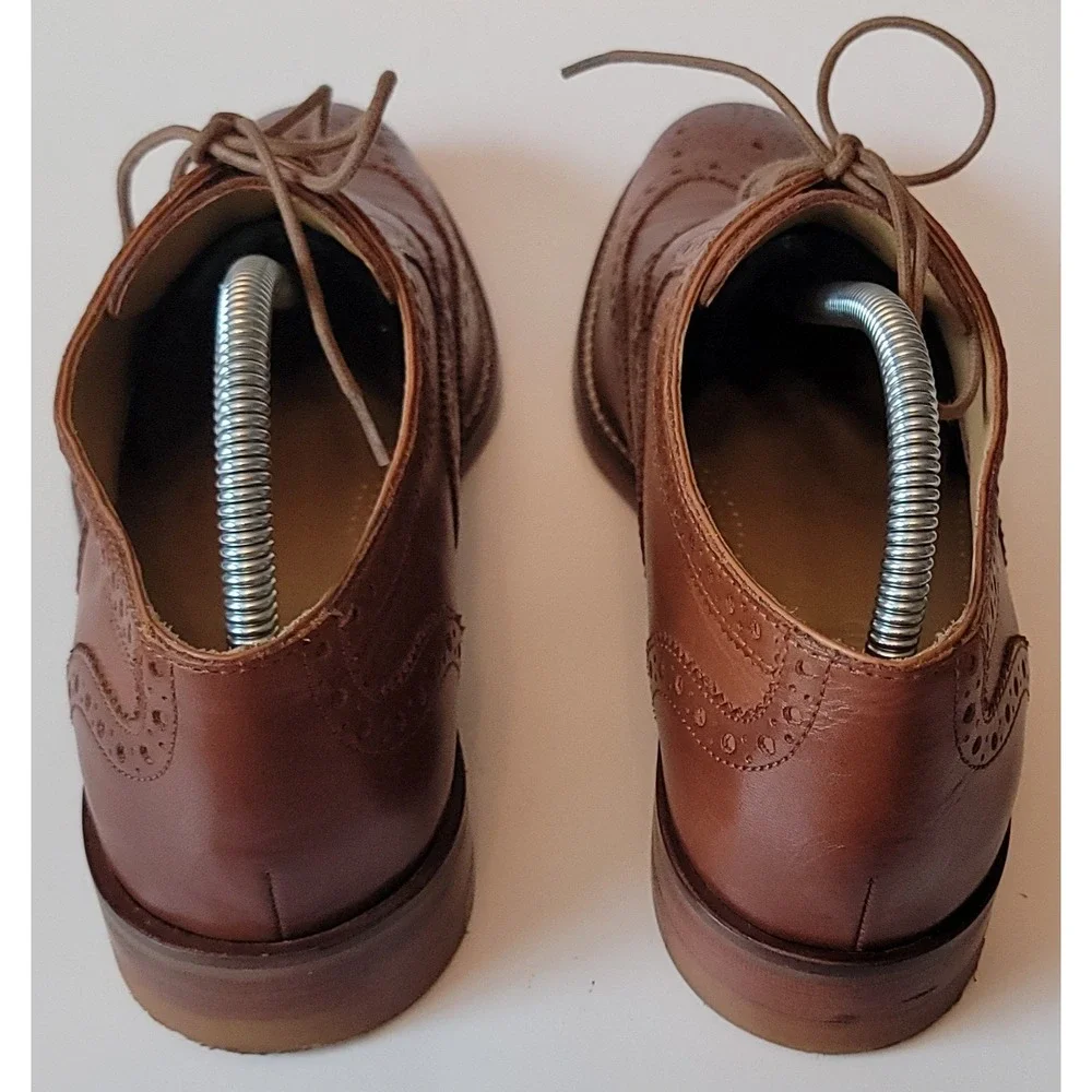 Cole‎ Haan Grand Men's British TanOxford Leather Wingtip Shoes Size 8M US